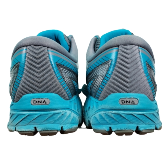 Brooks Ghost 10 running shoes,   women's size 9.5B, teal and grey - Picture 3 of 10